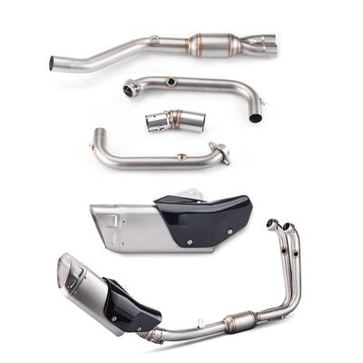 适用摩托车排春风S450SR51122改气管不锈钢前段中段装C尾段