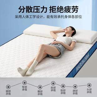 气YGN新宿款床升级蓝边垫软垫透舒适褥子易折叠收纳榻榻米舍床垫