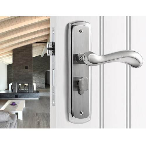 固特304不锈内钢5082-032室静音门卧室欧式执手锁锁实木门锁卫生