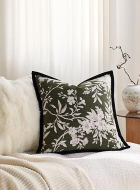 中风复高UXQ靠级感古抱枕靠垫客厅沙发雪尼古尔枕样板间酒店靠枕