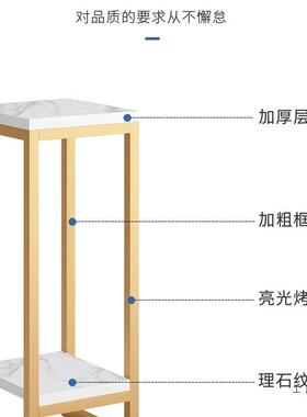 轻奢花架子客厅多落地式简室约现代阳台层内绿萝物架置985金属花