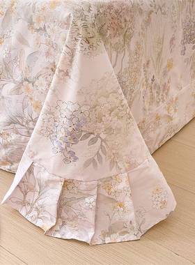 花高支园13376全棉床单可定制田花卉小碎床单纯棉密BQL25081被单