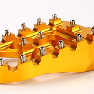 彩摩托车越野车CNC改装配件脚色哈雷铝合梅花直圆形前金后脚踏蹬