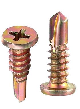 厂家顶自头钻尾螺丝钉钢龙骨石膏板墙燕尾自攻钻螺WJO轻钉M4.平8*