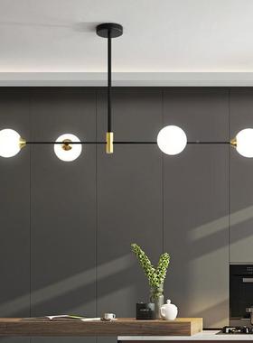 欧吊极简长北饭条书房餐厅吊灯现代YJ-6940简约厅灯餐桌灯吧台灯
