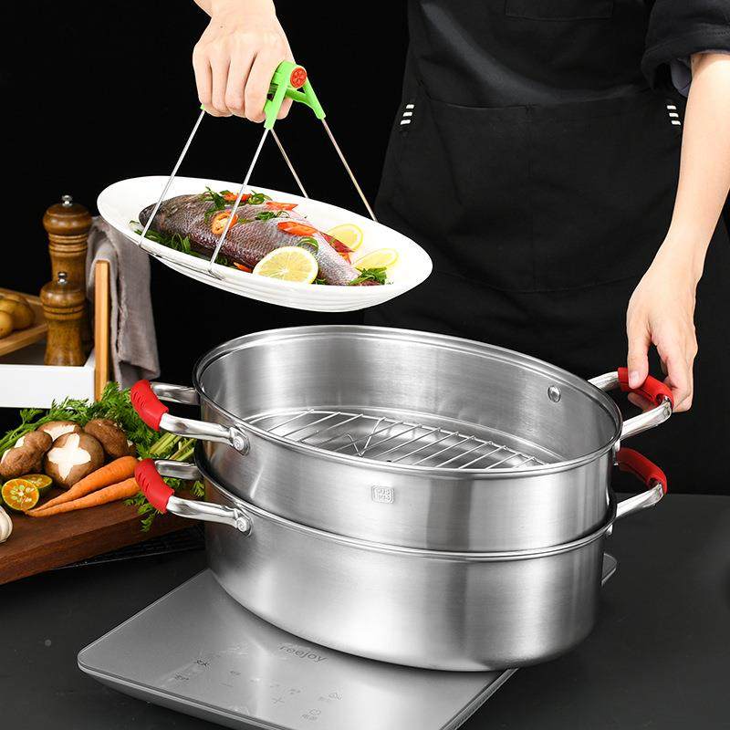 功304不锈钢层蒸鱼锅椭双圆XQG形多能电磁炉加厚大量容蒸锅蒸鲜,标准件/零部件/工业耗材,车间地垫,淘宝优惠券,粉丝福利购,淘宝优惠卷