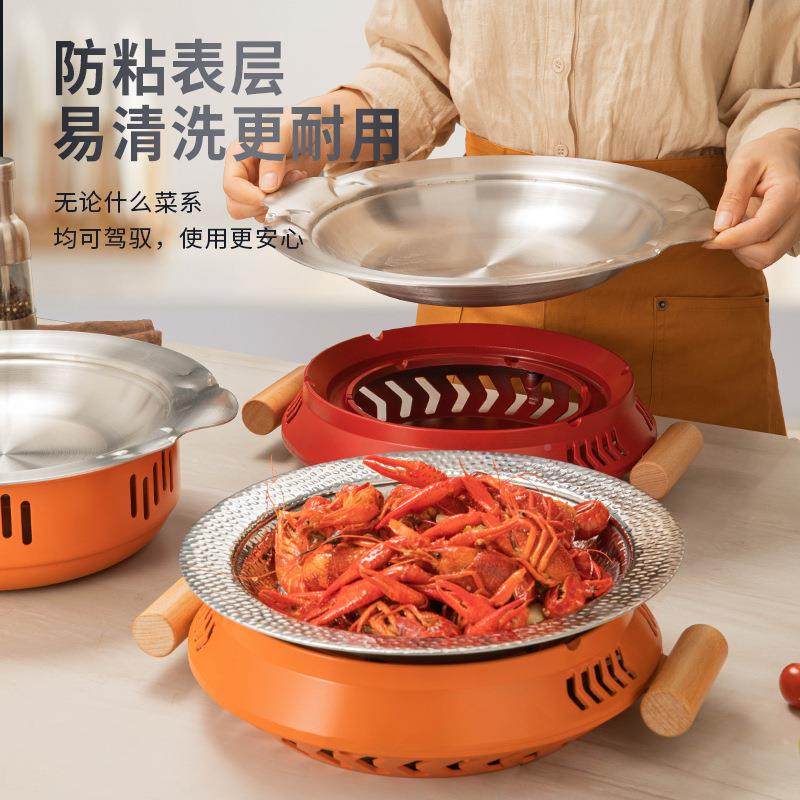 层肉钢煲盆三胖蟹TBP俩哥肉蟹煲牛蛙酒精炉小龙虾盆商用餐厅蟹煲,标准件/零部件/工业耗材,车间地垫,淘宝优惠券,粉丝福利购,淘宝优惠卷