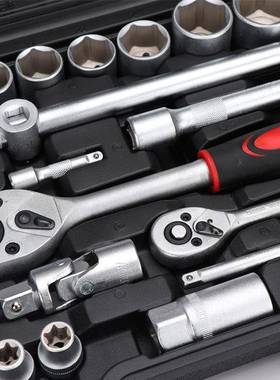 0棘轮扳手套1装汽修汽REK8保随车工具箱厂家108件套套筒组套