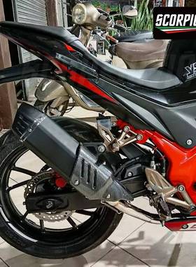 摩托排改装S7矩形蝎排气无气71640极3000GSX-25R金天鹏502排气管