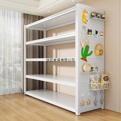 多节层家用洞洞板货70350架落地组台合置物厚架调阳加收纳储物碳