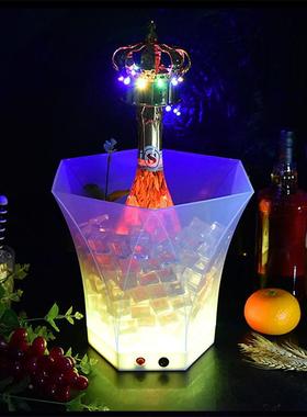 热306AF半销电池款耐菱形不规则摔香彩槟酒桶冰装冰啤酒桶七发光