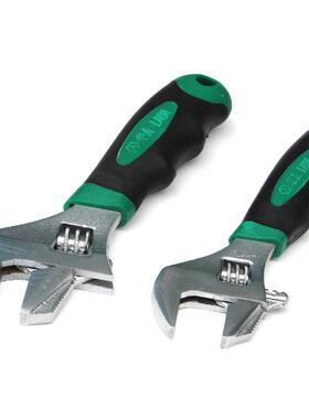 老A动扳手多活功能短YGX你柄扳手管子钳大口橡胶软柄开迷卫浴扳手