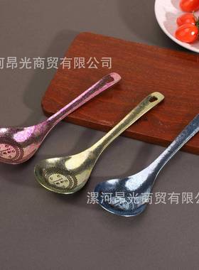 昂光纯钛中号汤勺OWI滤勺滤漏带柄过泡茶过器勺滤勺家用纯钛汤勺