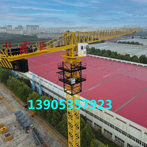6013塔吊80平头塔机6吨8吨10吨无塔帽塔机Flat head tower crane