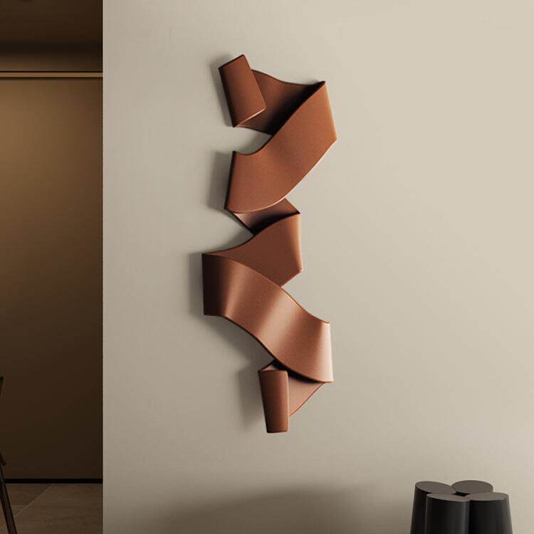 现代简单客厅墙面装饰挂件艺术装置铁艺壁挂过道立体墙饰床头餐厅