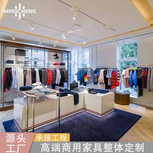 陈列柜L型服装 女装 中岛展柜台 店展示柜设计靠墙超白玻璃时尚 服装