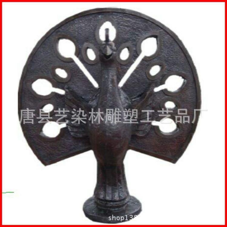 艺染林供应铸铜雕塑孔雀开屏雕塑园林景观装饰摆件工艺品