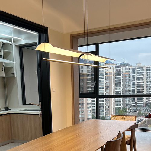 设计师餐厅吧台吊灯现代简约茶室工作室长条极简办公室前台商用灯