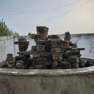 太行山假山石园林景观千层石庭院摆件天然原石假山水景