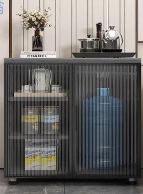 fLE现代简约轻奢岩板侧边柜客厅边柜多功能餐边柜茶几家用收纳置