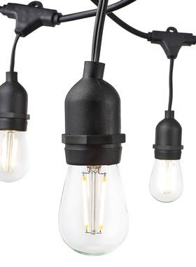 热销LED可调光灯串33FT10灯户外庭院装饰照明S14灯串