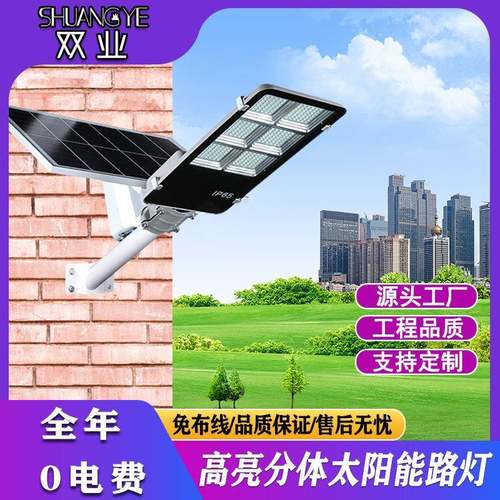 高品质100W小金豆太阳能分体路灯新农村建设道路照明led太阳能灯