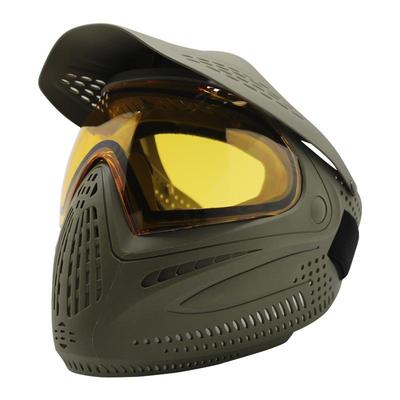 great绿色双带大帽檐面罩彩弹面罩防护面罩匹特搏面罩paintball