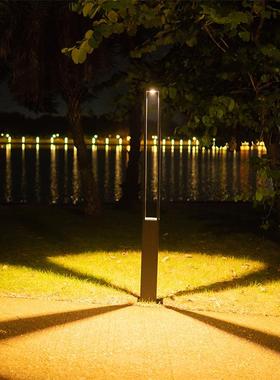 户外防水方形草坪灯30-400cm别墅小区花园路灯欧式铝材led庭院灯