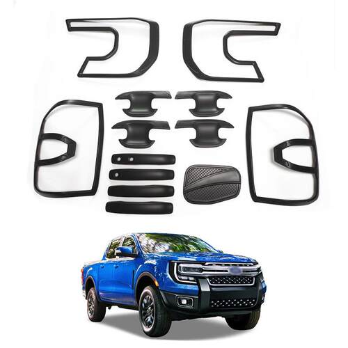 FordRanger2023汽配外饰套件套装前后灯罩灯框油箱盖门碗拉手
