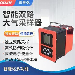 双路24h恒流大气气体采样器电子恒流大气采样器双气路大气采样仪