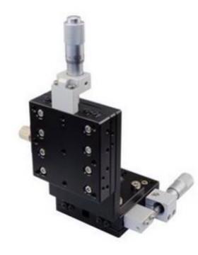 XZ轴40*40LEV40-L-C2交叉导轨型千分尺旋钮位移平台微调架