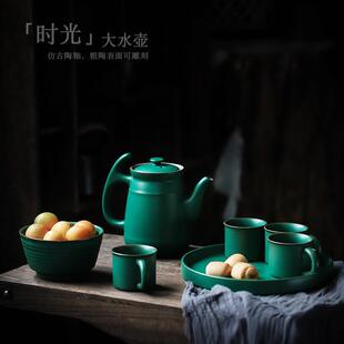 尚岩茶壶陶瓷大容量复古茶壶大号中式单壶带过滤泡茶壶套装家用