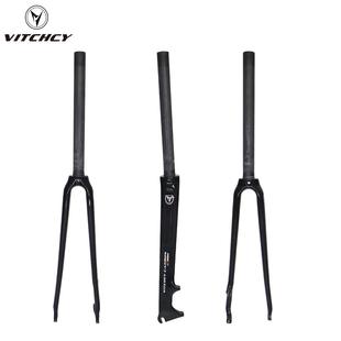 VitcheyWCS700C公路自行车碳纤维前叉碟刹硬叉28.6mm直管V型