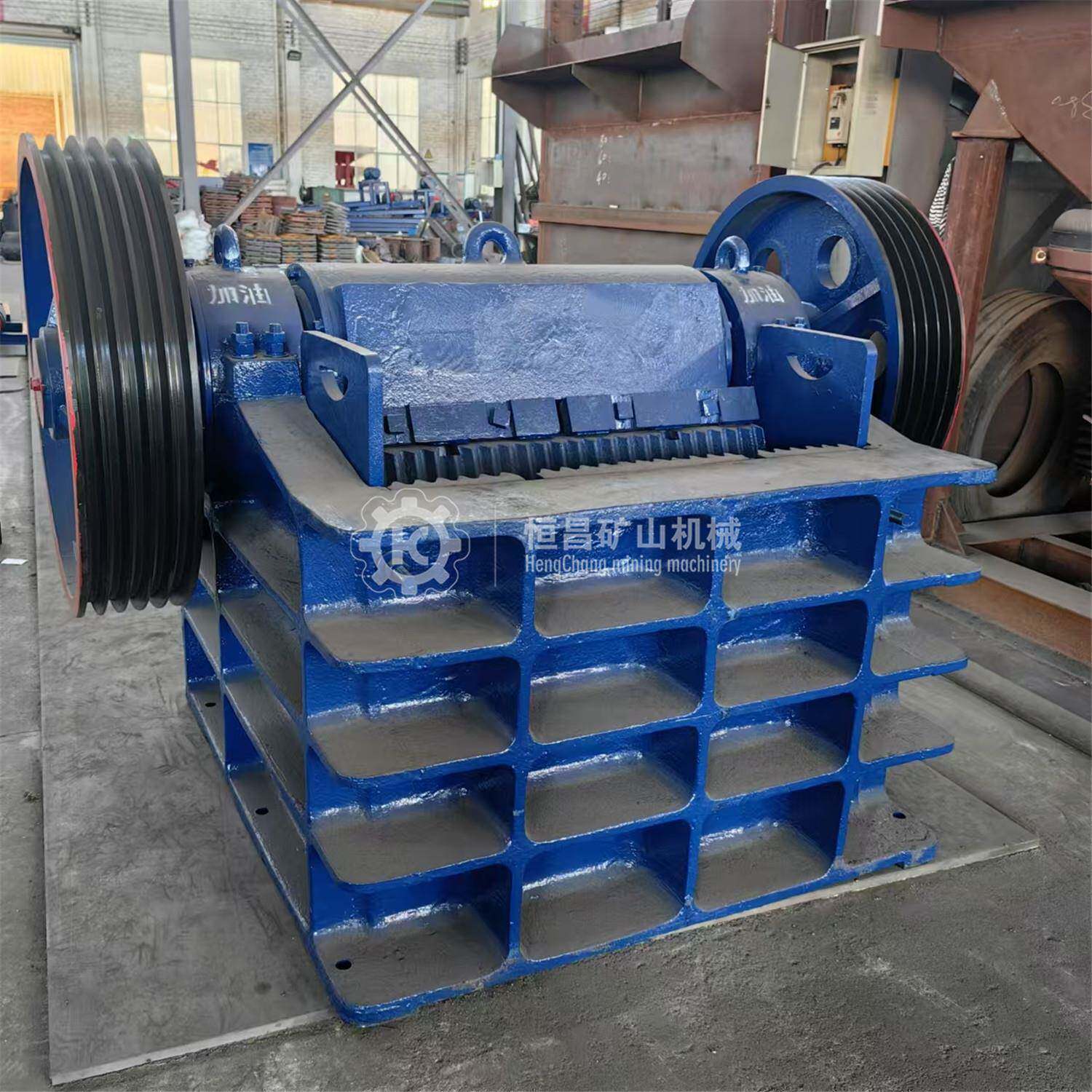 矿用石料生产线用颚破鹅卵石石块鄂式破碎机250x1000型细颚破