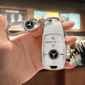 180L女简约扣专用壳 E260包A200 奔驰钥匙套A级C级E级GLC300 E300