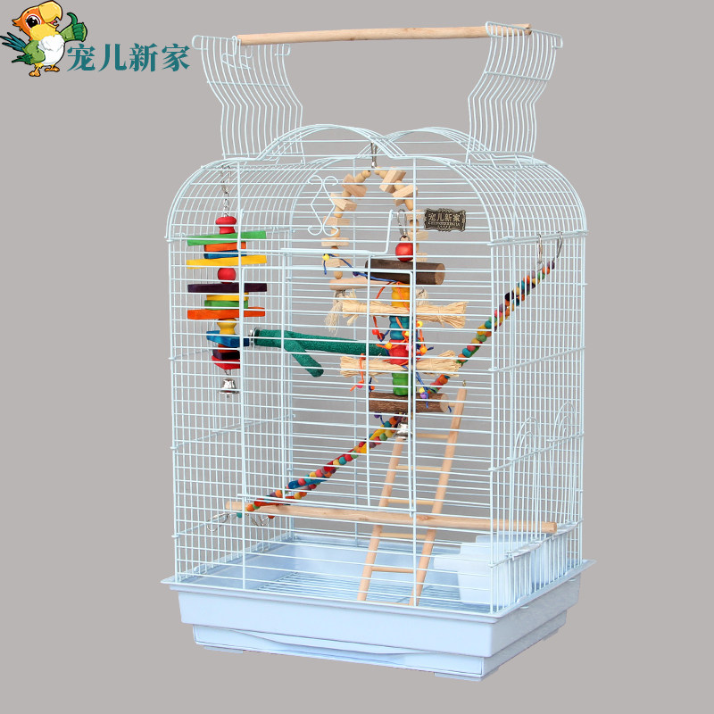 新款互动性大型鹦鹉鸟笼子  金属大号豪华超大别墅玄凤八哥繁殖笼