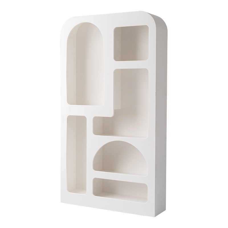 Livingplus客厅置物架落地展示柜产品陈列柜法式书柜拱形柜洞穴柜