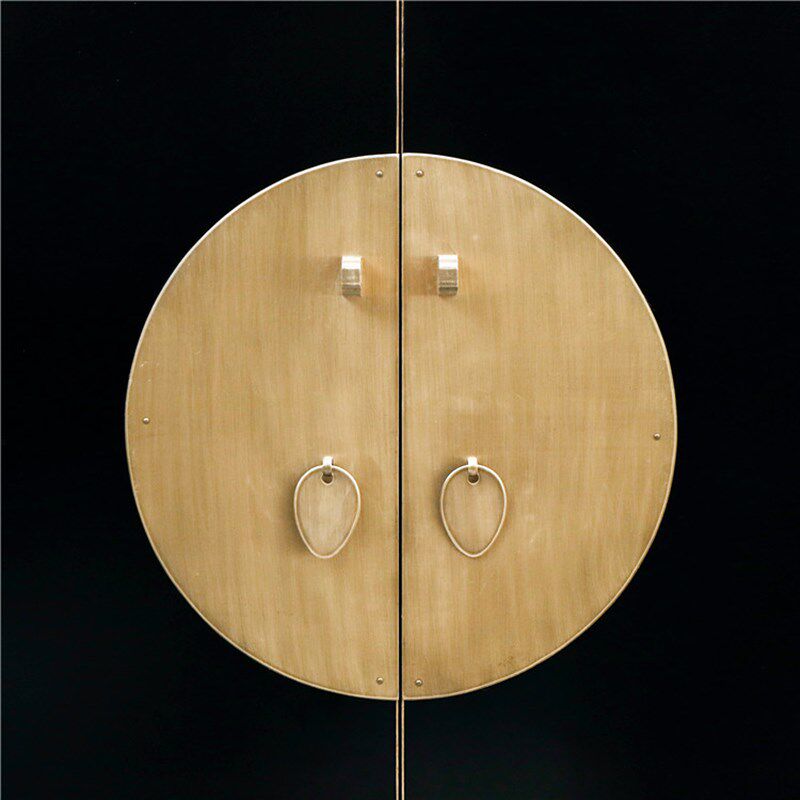 新中式仿古实木衣柜 黑漆简约装饰卧室储物大柜收纳柜古典家具