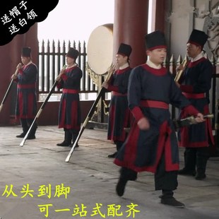 宋朝官服范仲淹包公演出服古装话剧衙役服装捕头师爷轿夫明朝官帽