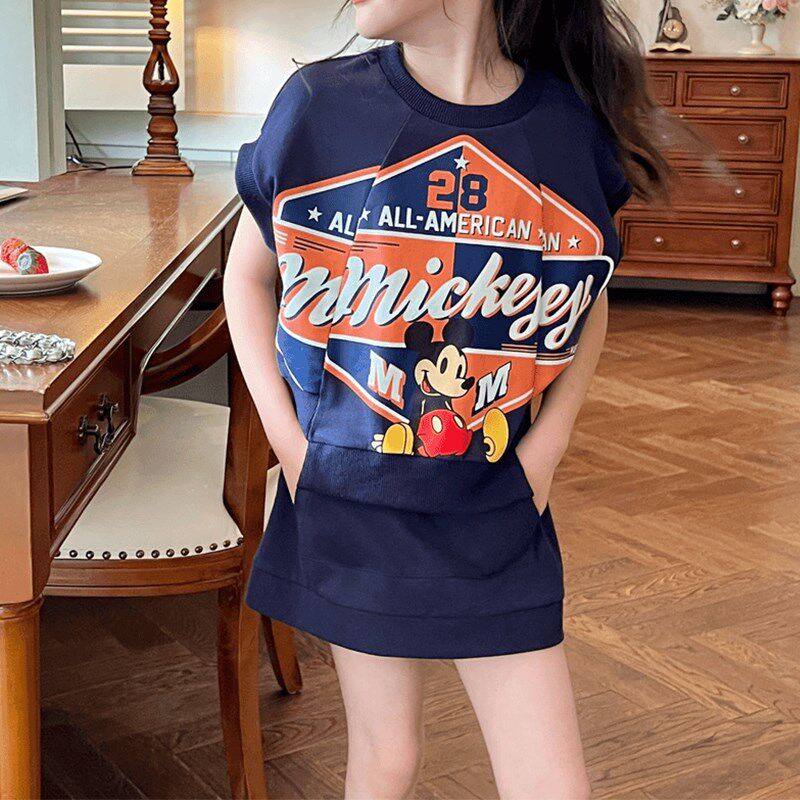 女童套装夏季2024新款夏装女孩子网红洋气短袖裙子中大童两件套潮