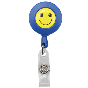 可伸缩笑脸易拉扣医院医护人员工作证胸牌夹优质磨砂易拉得可滴胶