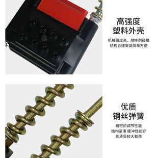 起重机行车无接缝滑触线拉紧器3/4/6极紧线器末端供电器滑线配件