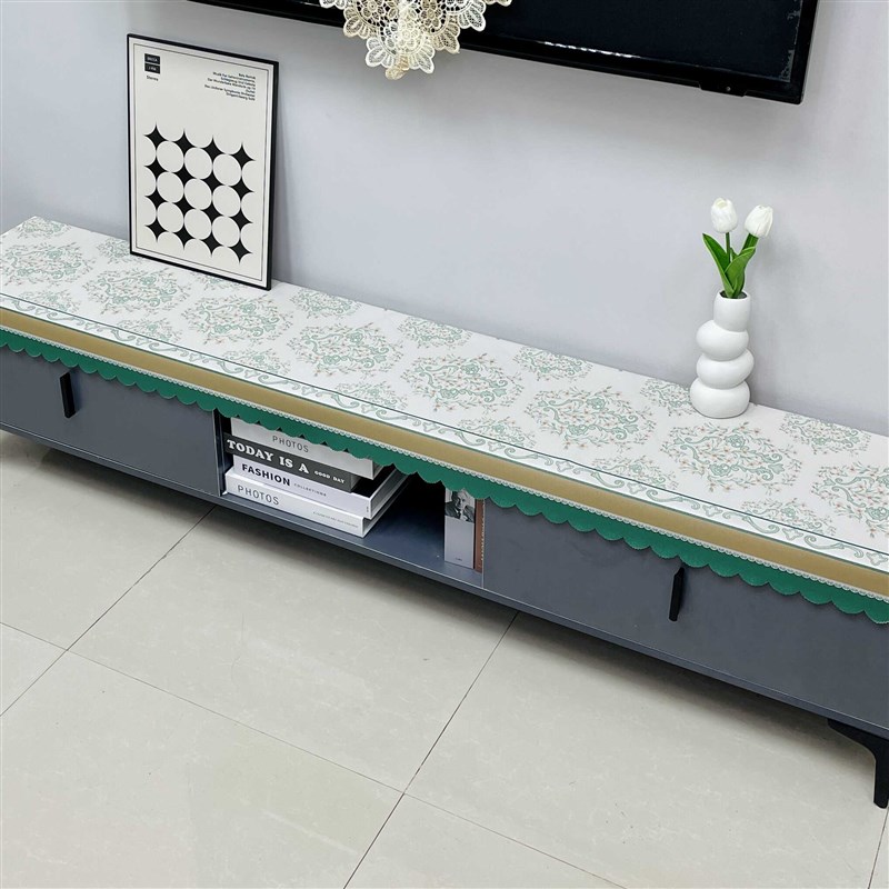 电视柜条几柜防水防油防烫桌布长方形电视机柜鞋柜保护垫长条盖巾