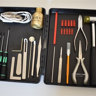 管乐萨克斯长笛单簧管维修调试漏气换垫工具检测灯螺丝刀乐器配件