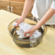 加厚脸盆透明家用食品面盆大号洗衣盆泡脚洗菜塑料婴儿洗澡洗头盆