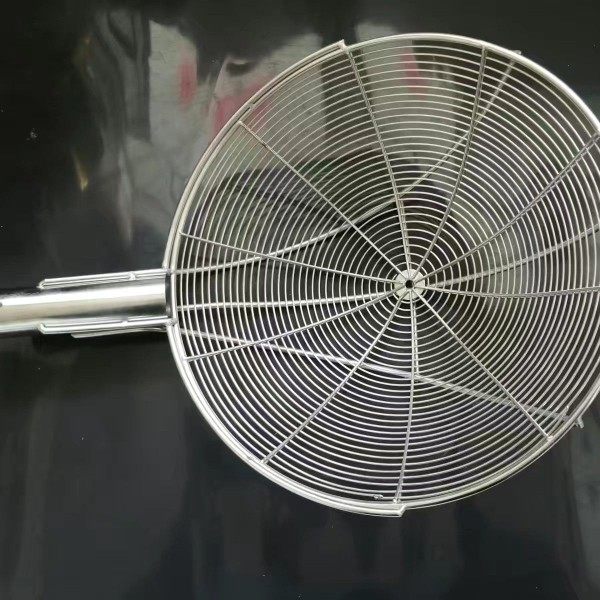 包邮不锈钢大漏勺大笊篱学校厨房大抄子加长手柄大号捞面勺线漏