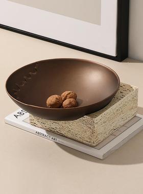 代侘茶创意流纹镶嵌果盘售楼处民宿几现餐桌吧台寂装饰FC-SZ240收