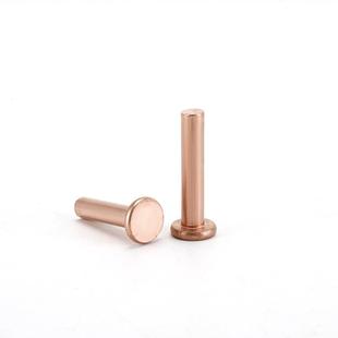 厂家供钉头紫铜平头铆GB10铆9扁OLD平圆钉紧固件规格齐全