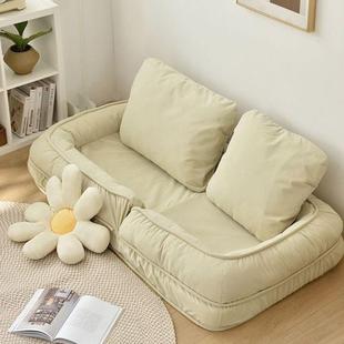 懒人狗窝沙床室网发红小型户阳卧台加厚舒适榻榻米折叠单人沙USI