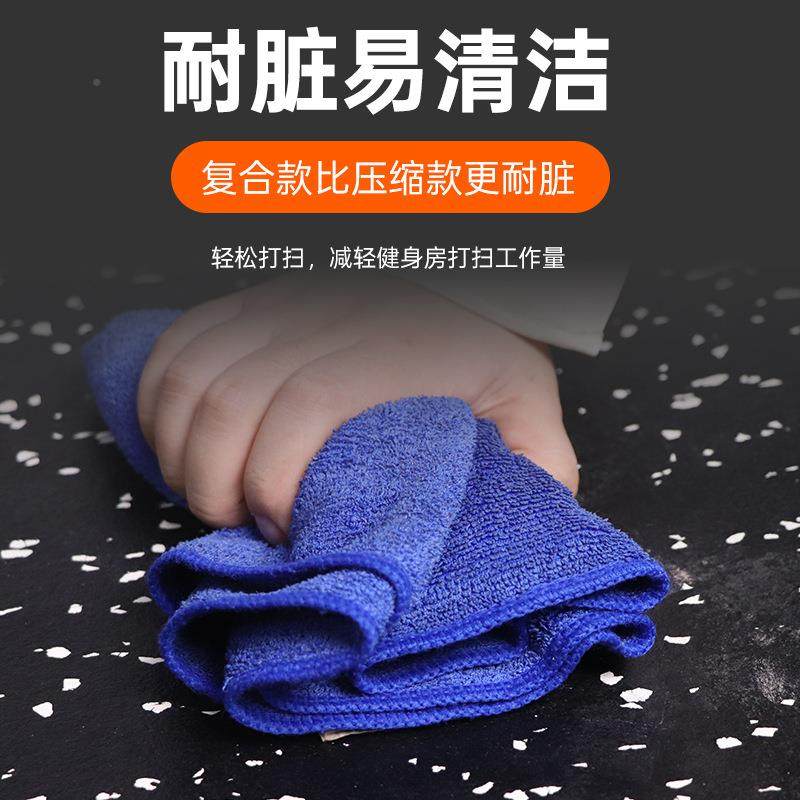 健身仿木哑纹橡胶地垫杠铃垫隔音减EDR震缓冲垫健铃身房橡房胶地